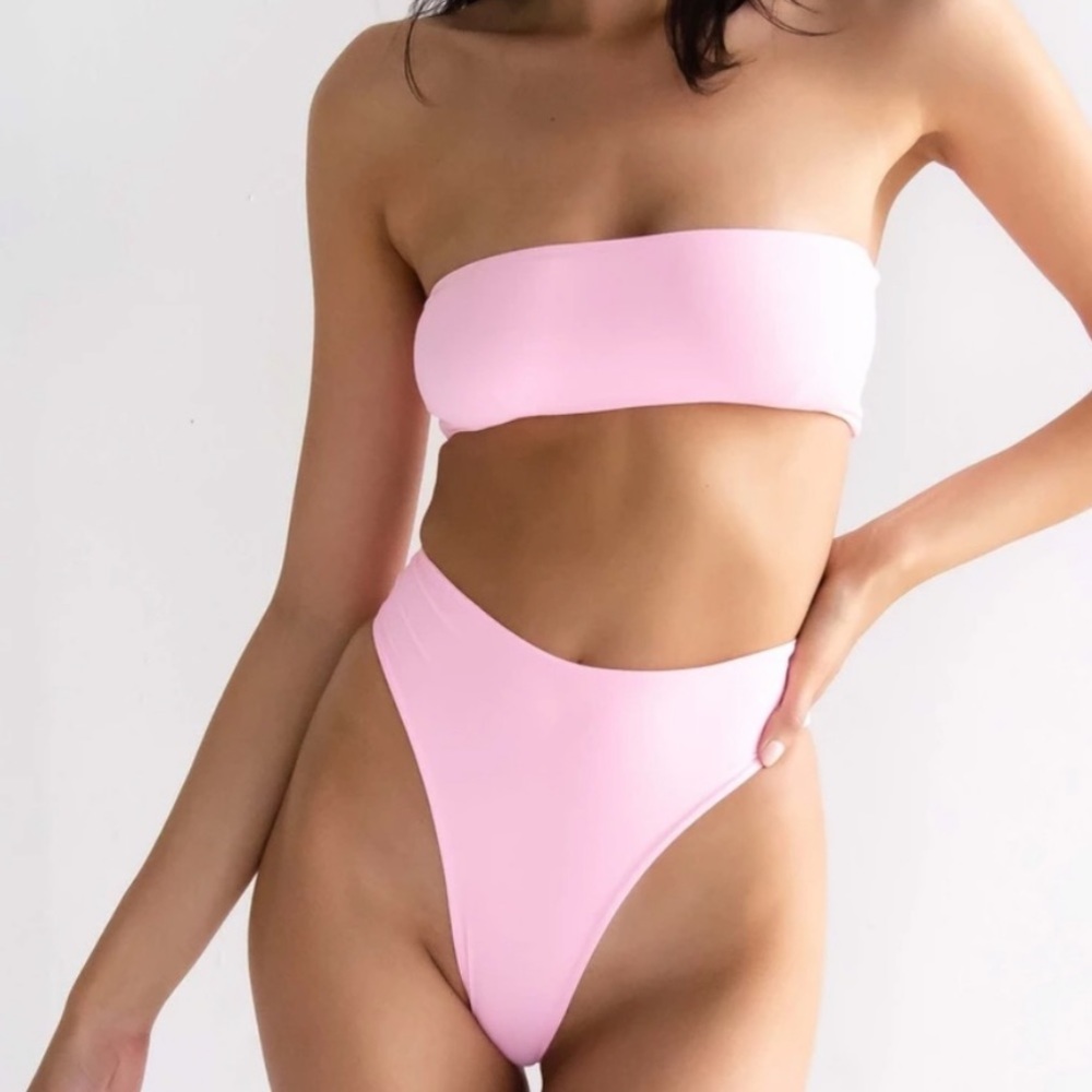 437 Aubrey Swim Top and Bottom in Candy
